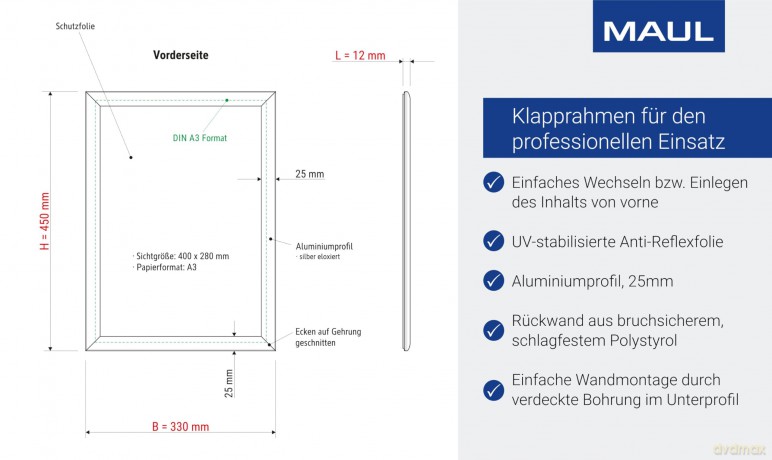 MAUL Klapprahmen A3