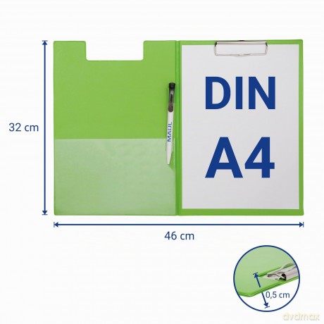 MAUL Klemmbrettmappe DIN A4 grźn