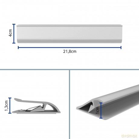 Maul: MAUL Klemmleiste 21,8 cm silber selbstkl