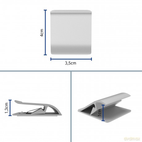 Maul: MAUL Klemmleiste 3,5 cm silber selbstkle