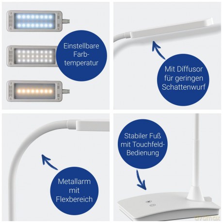 Maul LED-Leuchte pearly