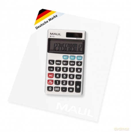 MAUL M 112 Taschenrechner silber