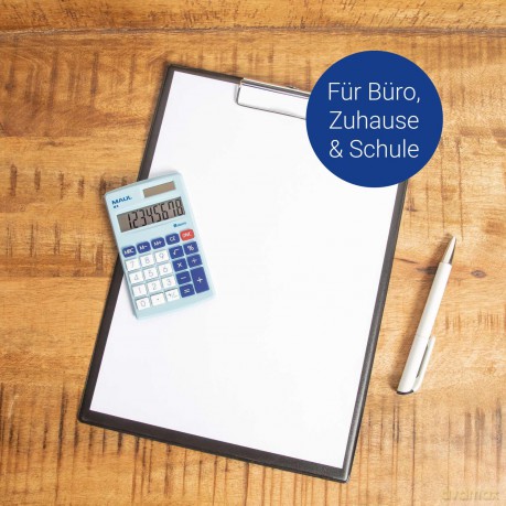 MAUL M 8 Taschenrechner hellblau
