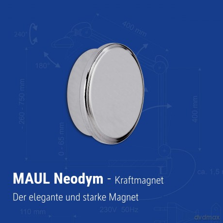 MAUL Magnet silber 3,0 x 0,9 cm
