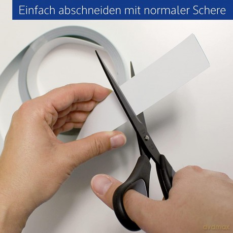 Maul Magnetband 1m weiss