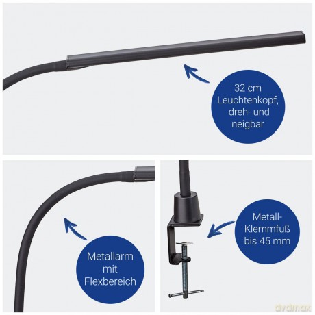 Maul: MAUL MAULpirro LED-Schreibtischlampe sch