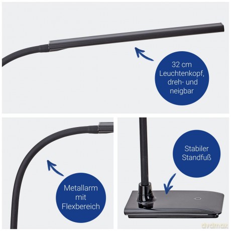 Maul: MAUL MAULpirro LED-Schreibtischlampe sch