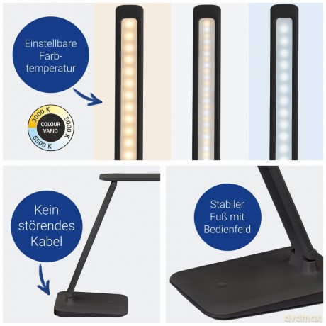 Maul: MAUL MAULSally LED-Schreibtischlampe sch