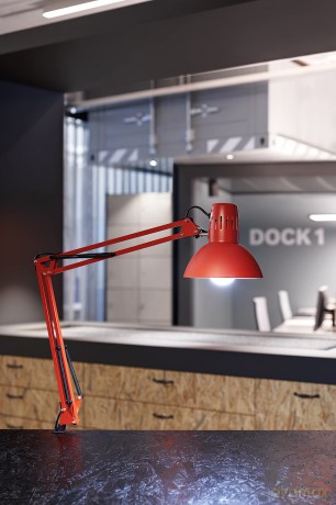 Maul: MAUL MAULstudy Schreibtischlampe rot mit