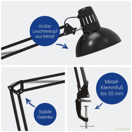 Maul: MAUL MAULstudy Schreibtischlampe schwarz