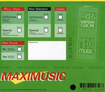 Kallerdahl,Fabian Galore: Maxi Music [CD]