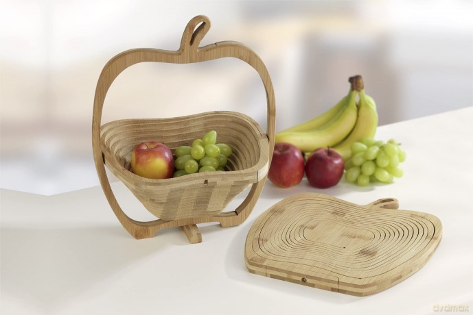 Maximex Obstschale faltbar braun