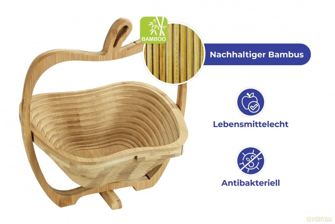 Maximex Obstschale faltbar braun