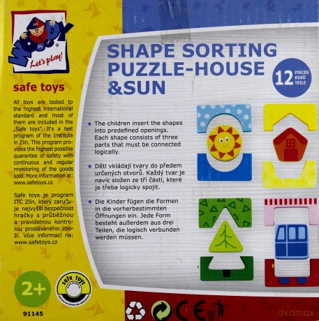 WOODYLAND Sorter z puzzlami