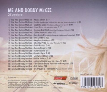 Joplin,Janis/Baez,Joan/+: Me And Bobby Mcgee.One Song Edition [CD]