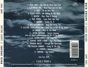 Rock Dreams - 17 Classic Ballads: Meat Loaf - Fleetwood Mac - Toto - Ellen Foley - Paul Young [CD]