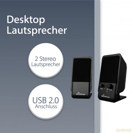 MediaRange Aktivbox Compact Desktop Spea