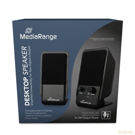 MediaRange Aktivbox Compact Desktop Spea