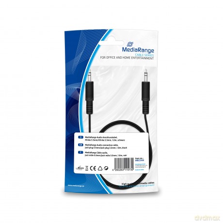 MediaRange Audio Kabel 3,5mm Stereo Jack