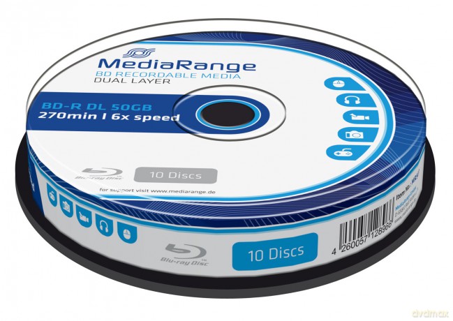 MediaRange Blu-ray BD-R DL10er