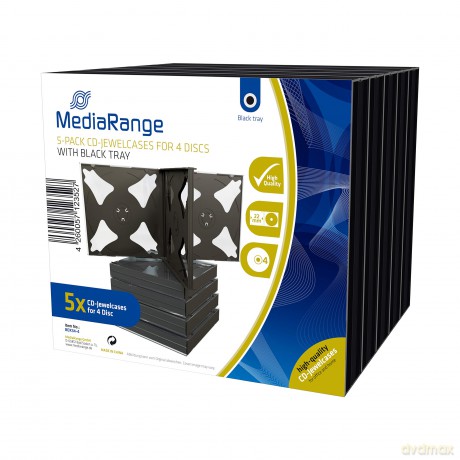 MediaRange CD-Hźllen/BOX34-4 f 4 Datentr