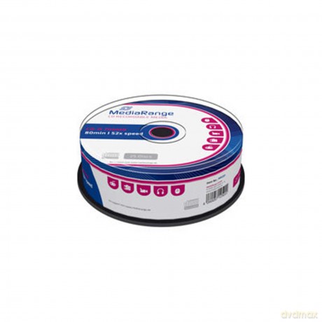 Cd-R Empty: MEDIARANGE CD-R 700 MB/80 MIN 52x SPEED (25 PIECES) [25CD]