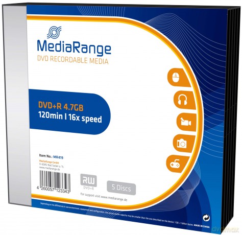 MediaRange DVD+R/MR419 16x 4,7GB Inh. 5