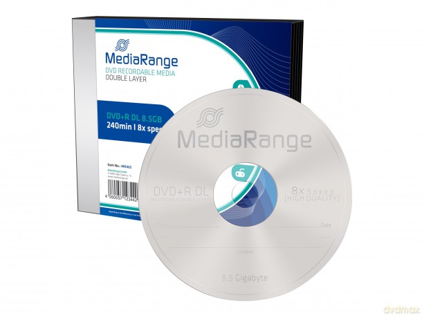 MediaRange DVD+R/MR465 8x 8,5GB Inh. 5 S