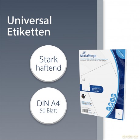 MediaRange Etiketten 210x297mm 50 St. st