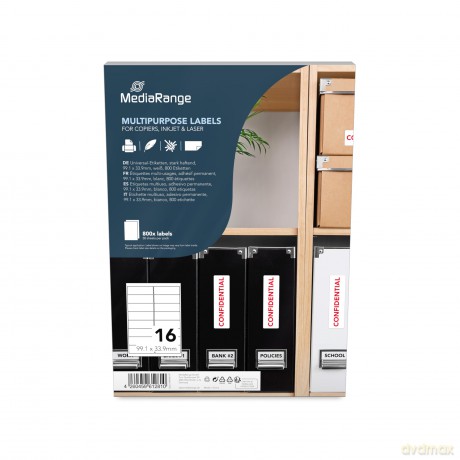 MediaRange Etiketten 99,1x33,9mm 800 St