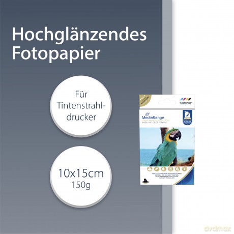MediaRange Fotopapier hochglnzend 100x1