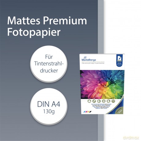 MediaRange Fotopapier/MRINK101 A4 matt 1