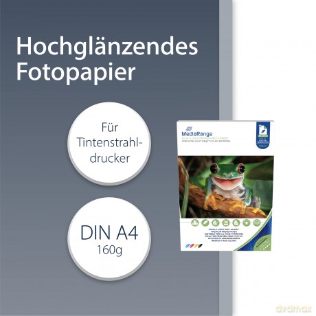 MediaRange Fotopapier/MRINK108 A4 hochgl