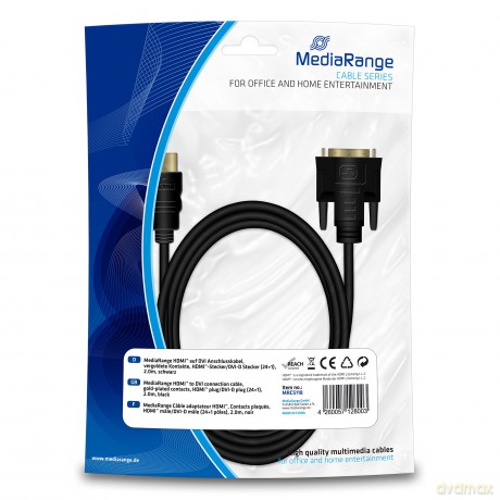 MediaRange HDMI-Kabel DVI 2,0m