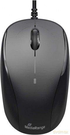 MediaRange Maus USB 2.0 3 Tasten, schwar