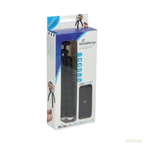 MediaRange Mini-Stativ m. flexiblem Gest