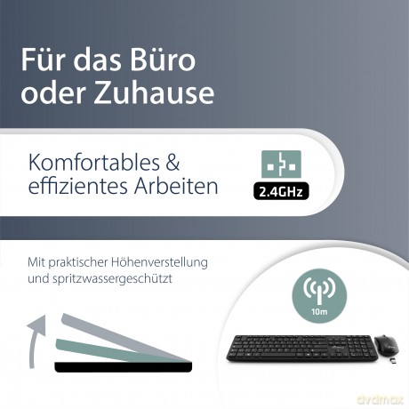 MediaRange MROS107 Tastatur-Maus-Set kab