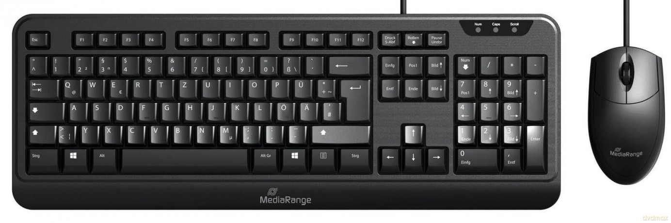 MediaRange MROS108 Tastatur-Maus-Set kab