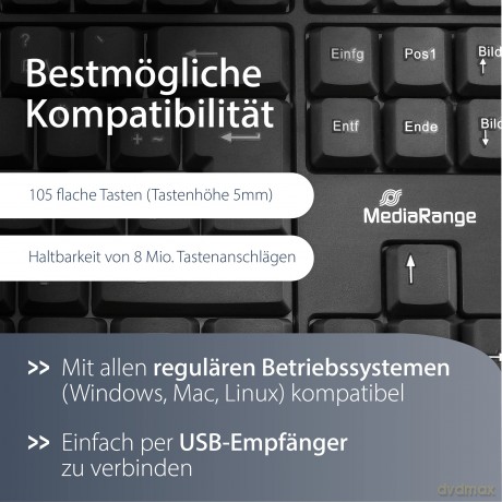 MediaRange MROS111 Tastatur kabellos
