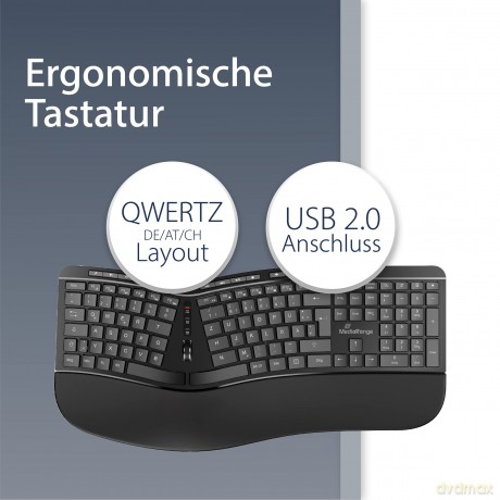 MediaRange MROS120 ergonomische Tastatur