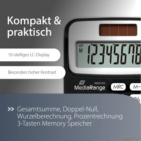 MediaRange MROS190 Taschenrechner schwar