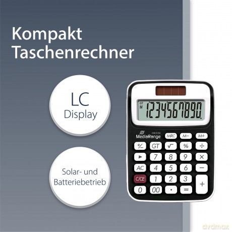 MediaRange MROS190 Taschenrechner schwar