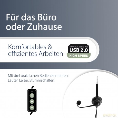 MediaRange MROS304 Headset schwarz