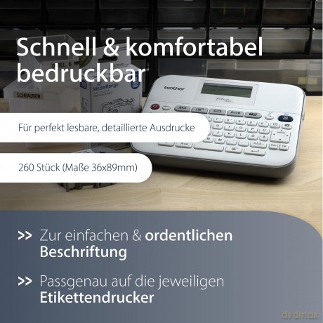 MediaRange Papieretiketten Dymo 36x89mm