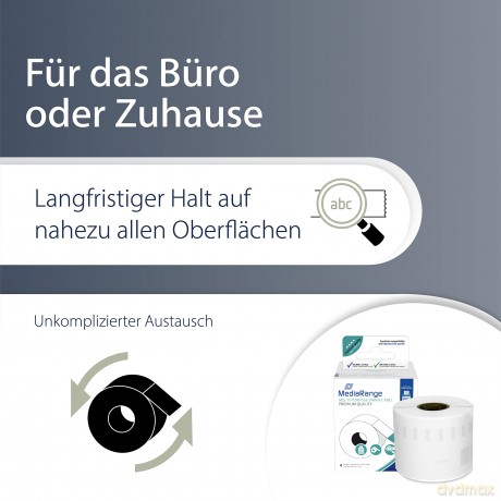 MediaRange Papieretiketten Dymo 54x101m