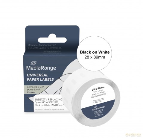 MediaRange Papieretiketten komp. Dymo 28
