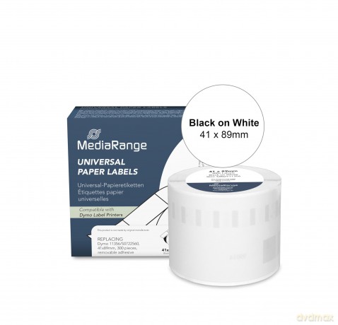 MediaRange Papieretiketten komp. Dymo 41
