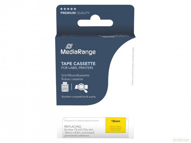 MediaRange Schriftbandka. Brother TZ-641
