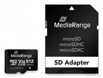 MediaRange SD MicroSD Card 512GB UHS-1 C