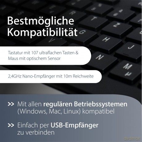 MediaRange Tastatur Highline wireless Ma